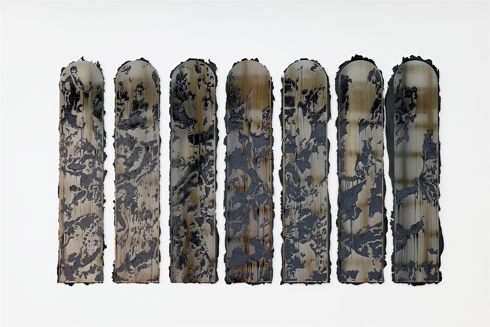Obol — laser-cut panels, installation view